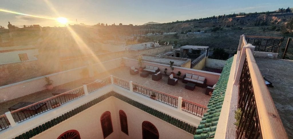 Rooftop sunset